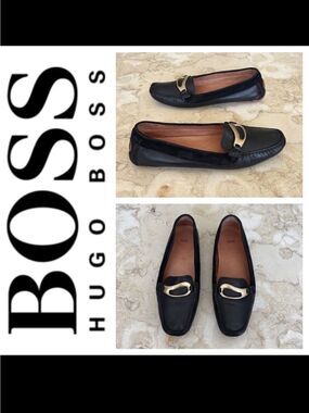 Hugo Boss Leather Driving Loafers